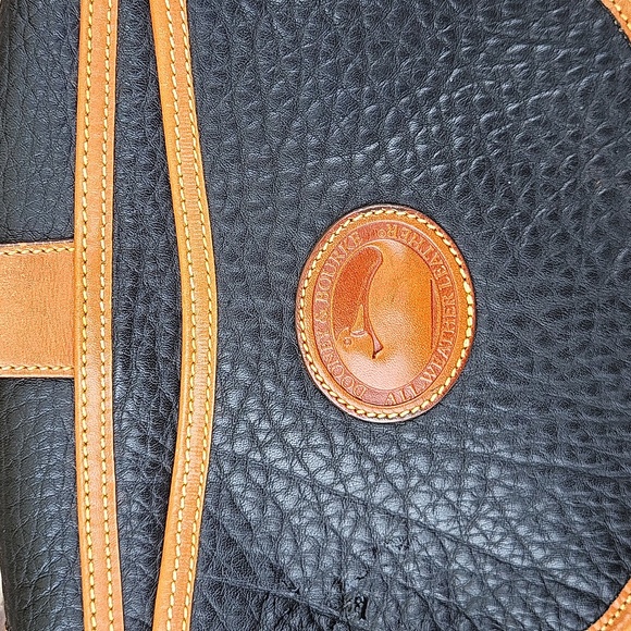 Dooney & Bourke Classic Black and Tan Crossbody Bag - Picture 13 of 16